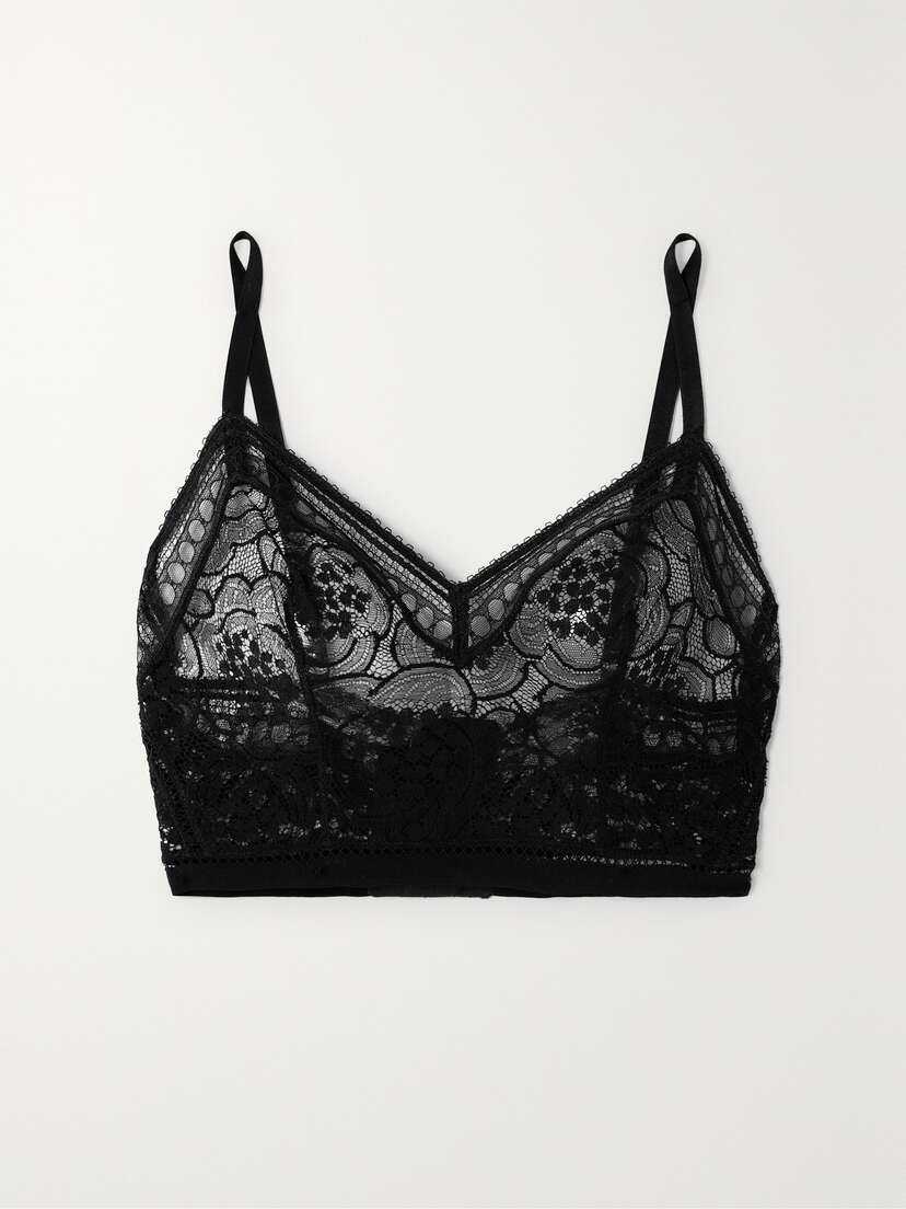 Eres Reveillon Fantaisie Stretch-lace Soft-cup Bra