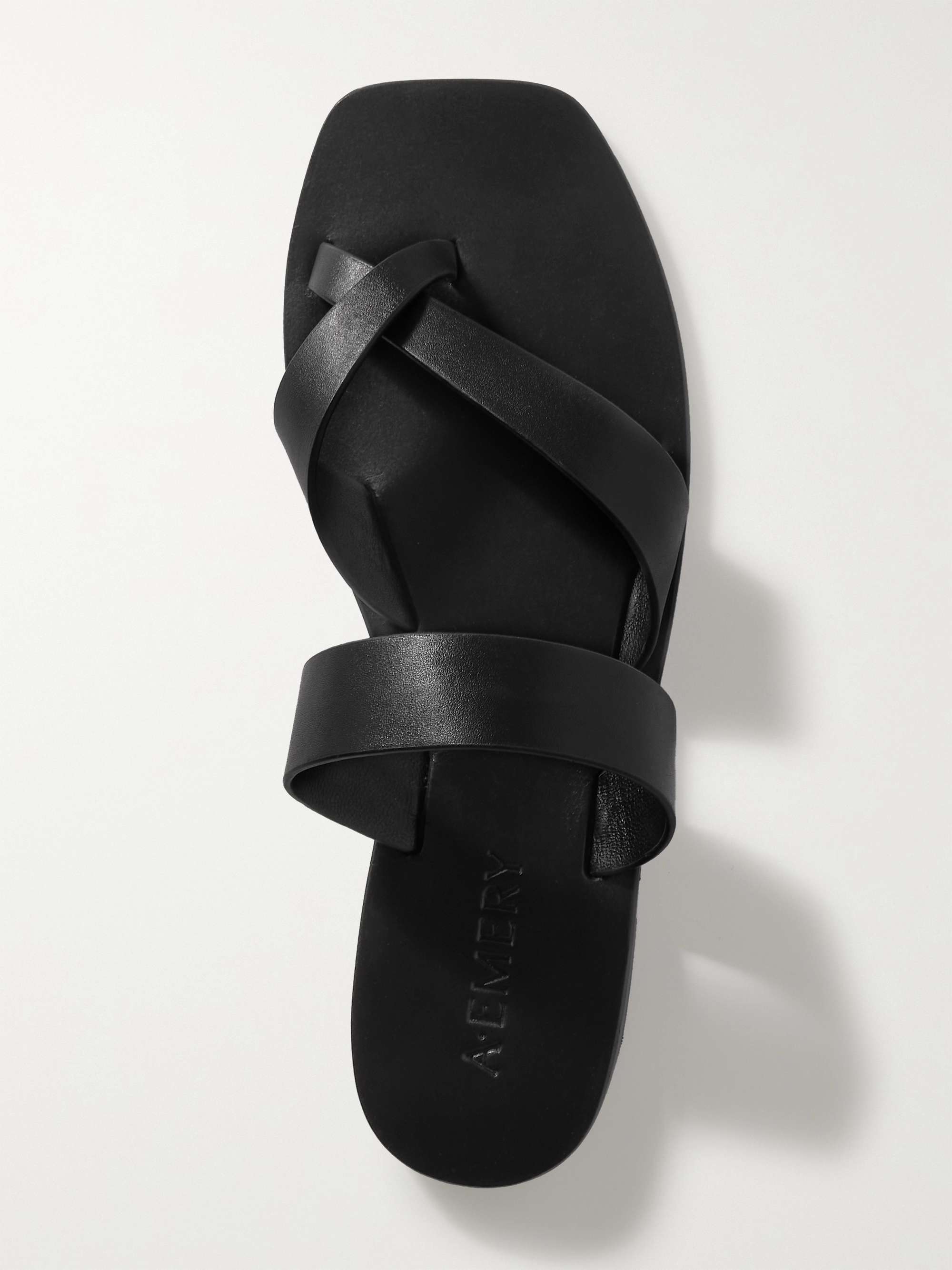 A.EMERY Carter leather slides