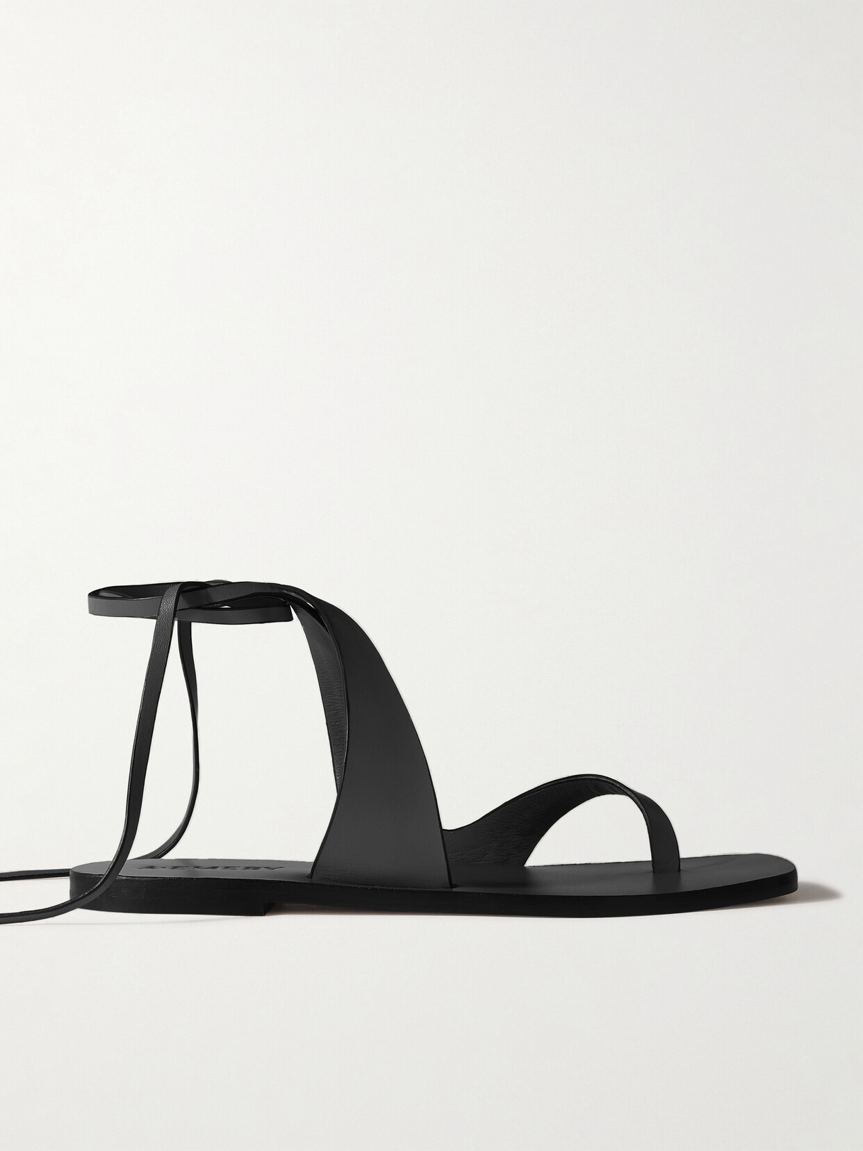 A.emery Margaux Tie-fastening Leather Sandals In Black