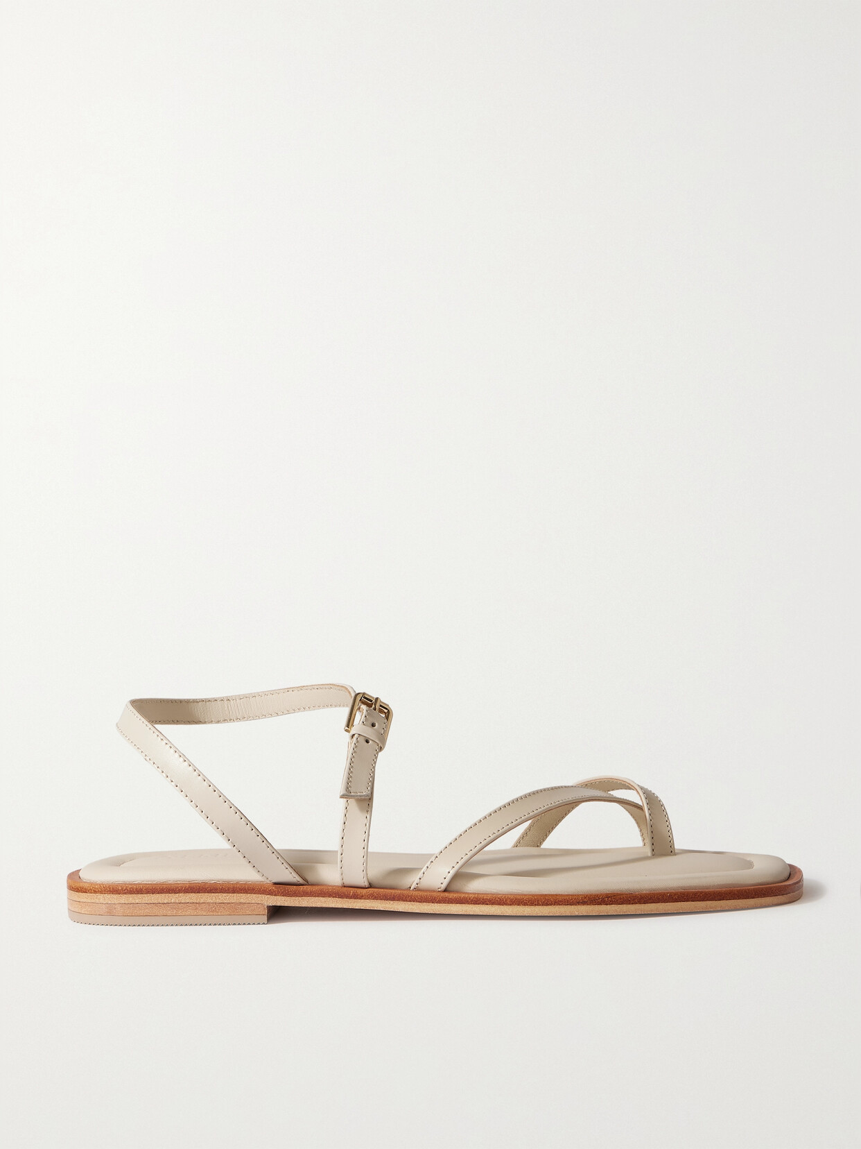 A Emery Lucia Leather Sandals - White