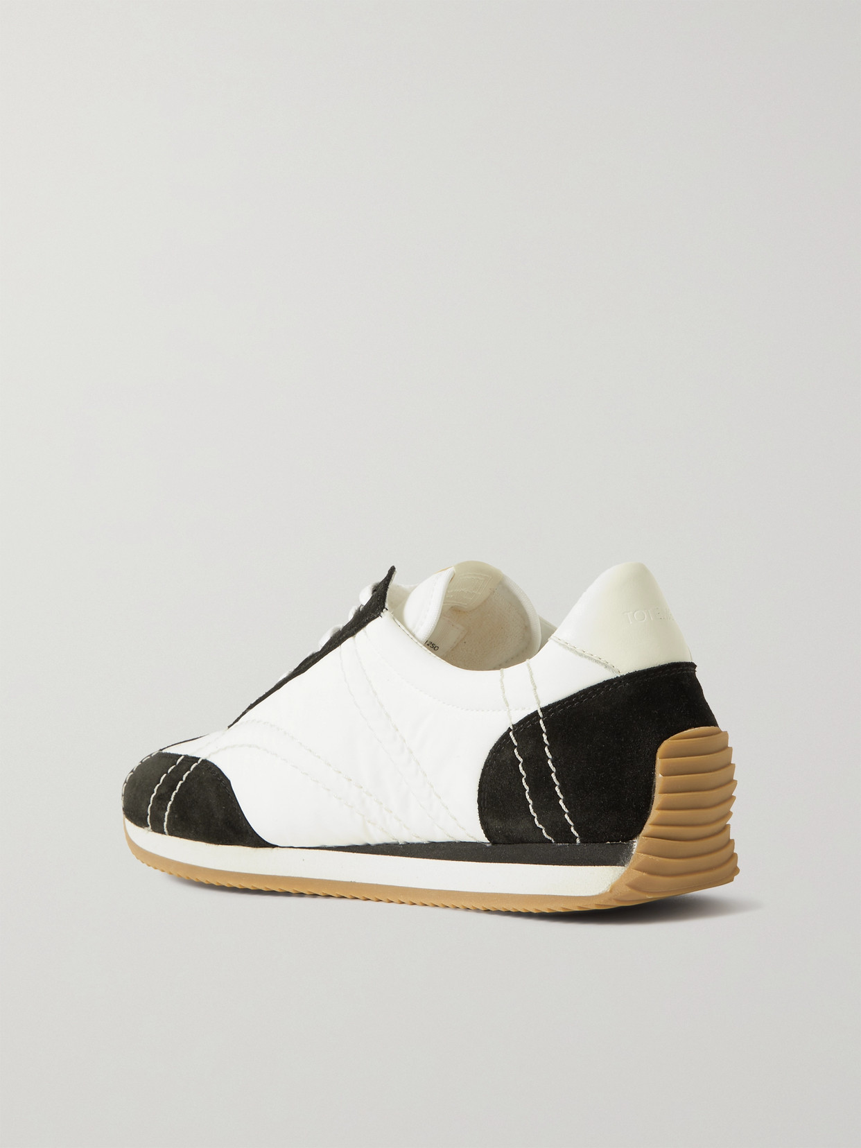 The Sport Leather-Trimmed Suede And Sneakers