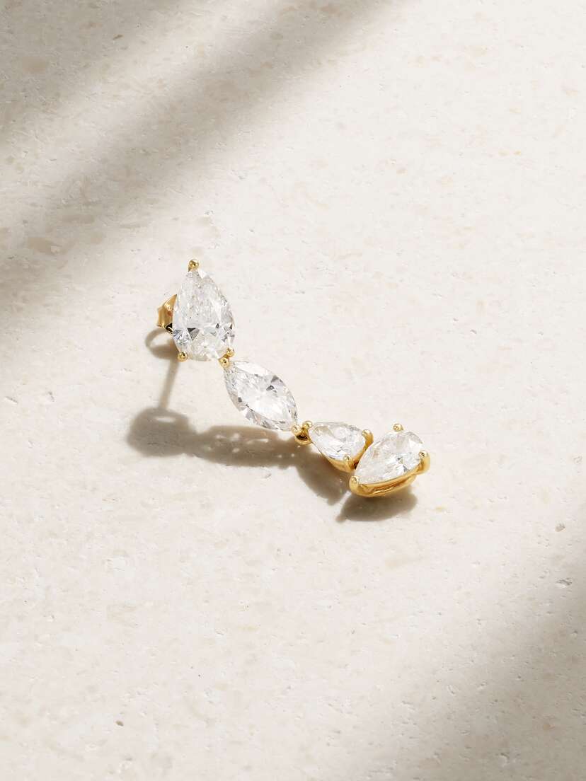 Kimaï The Layla 18-karat Recycled Gold Laboratory-grown Diamond Single Earring
