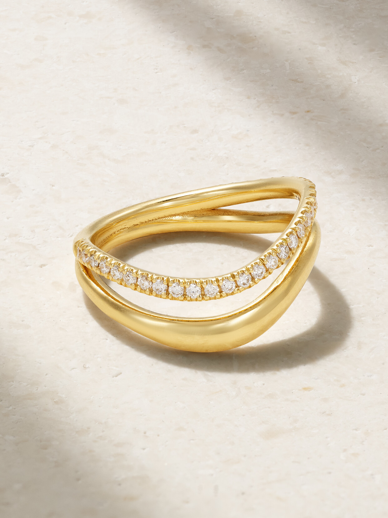 Kimai Bay 18-karat Recycled Gold Laboratory-grown Diamond Ring