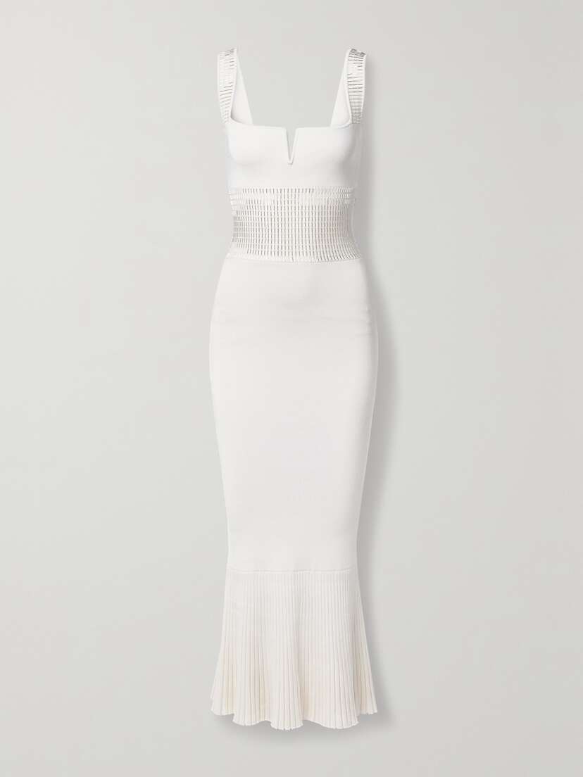 Galvan Orion Embellished Stretch-knit Gown - x large