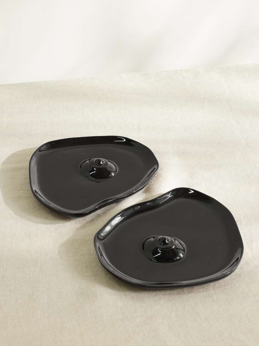 Anissa Kermiche Tatas Set Of Two Earthenware Plates