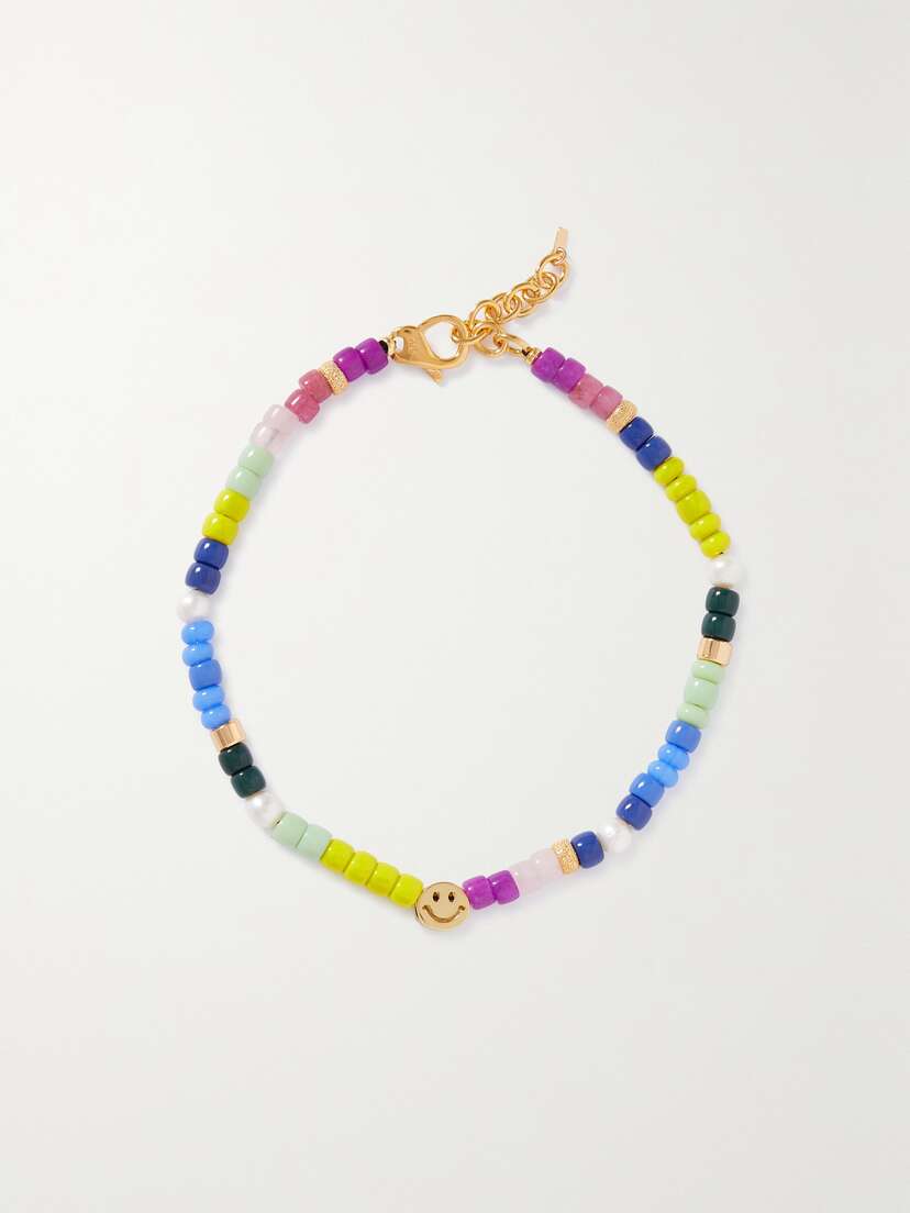 Martha Calvo Happy Hour Gold-plated And Bead Necklace