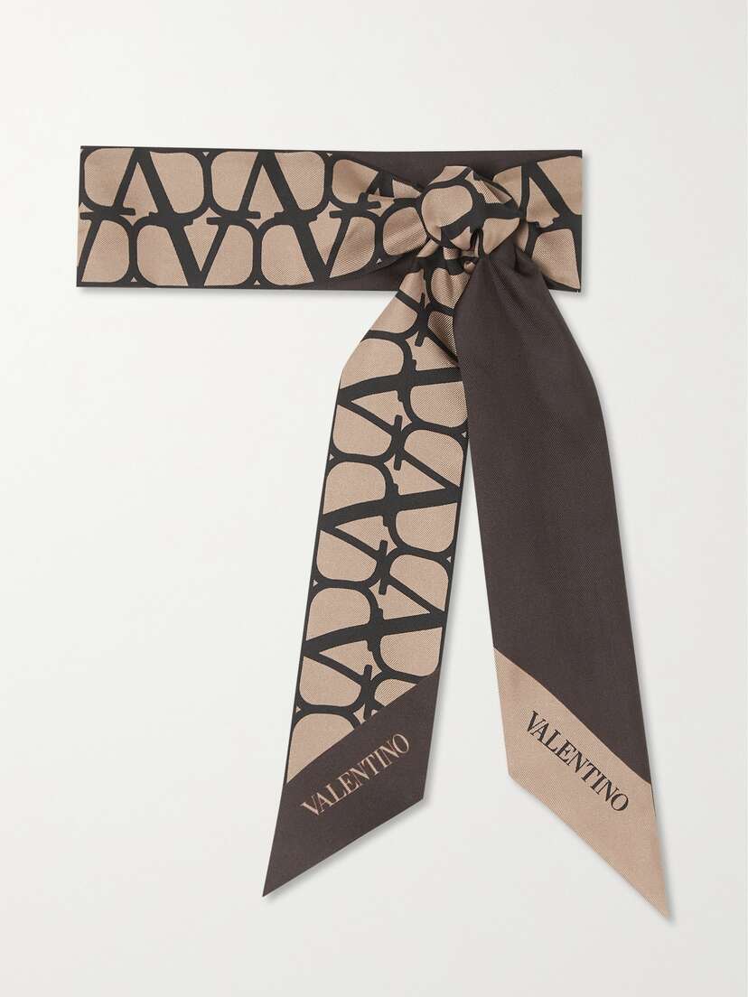 Valentino Garavani Printed Silk-twill Scarf