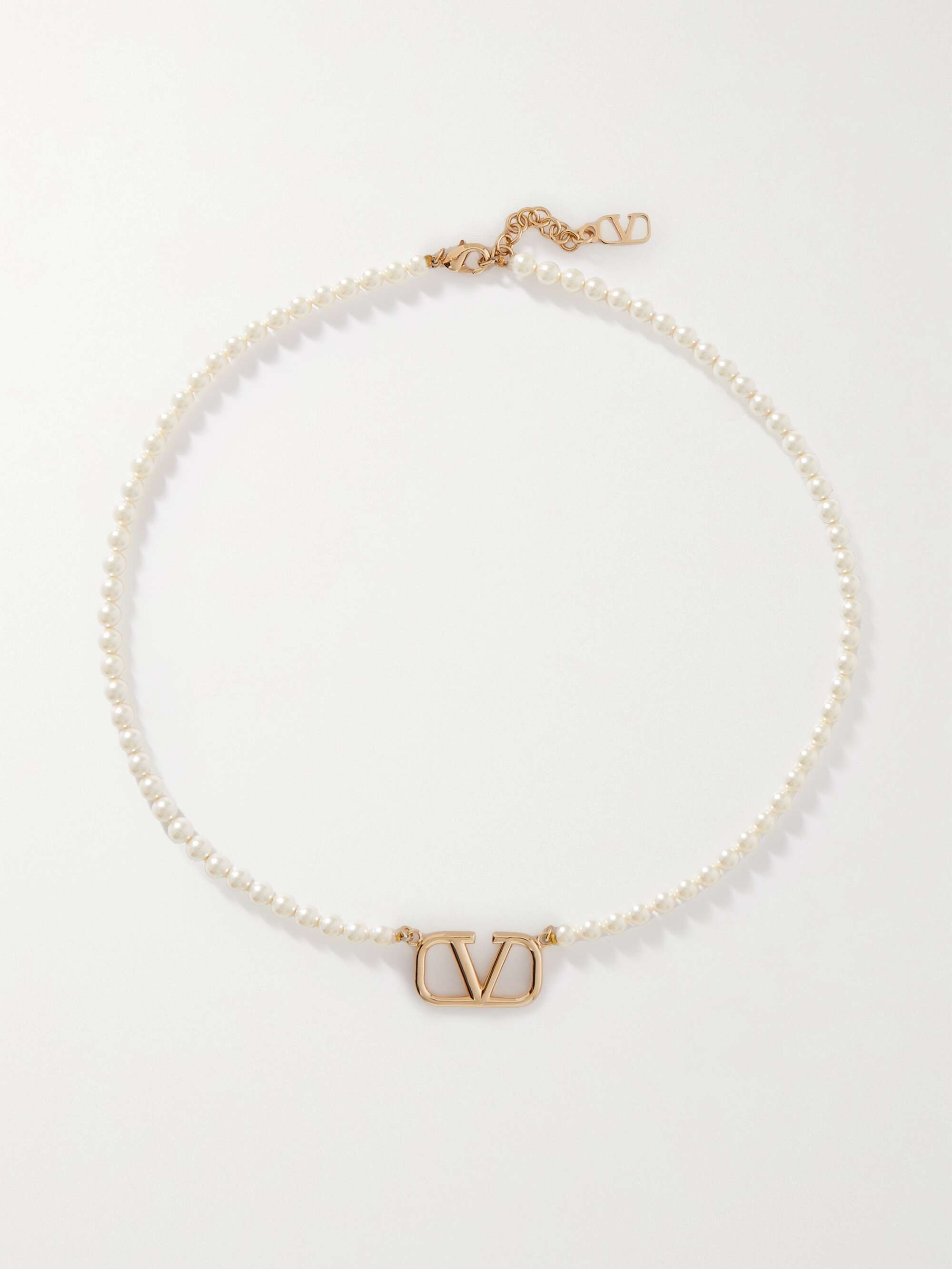 V Logo Chain Bracelet in Silver - Valentino Garavani