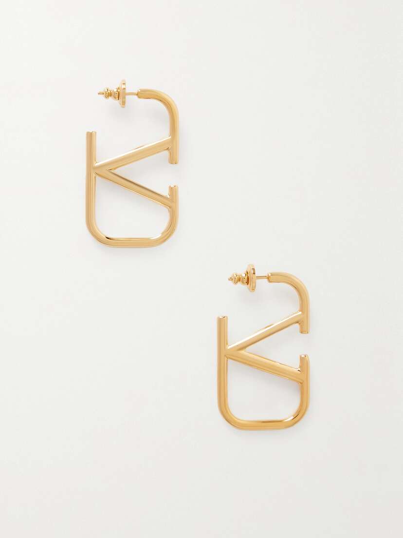 Valentino Garavani Vlogo Gold-tone Earrings