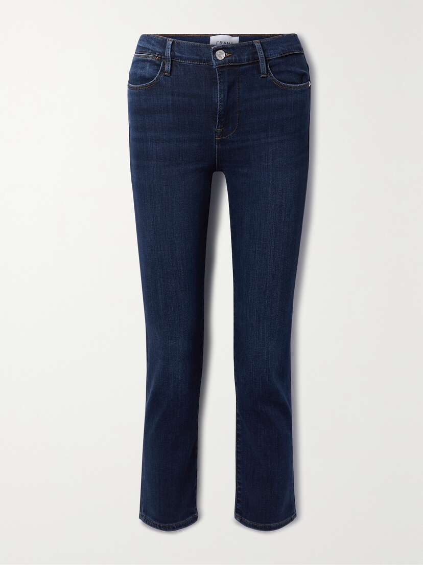 Frame Le High Cropped Straight-leg Jeans