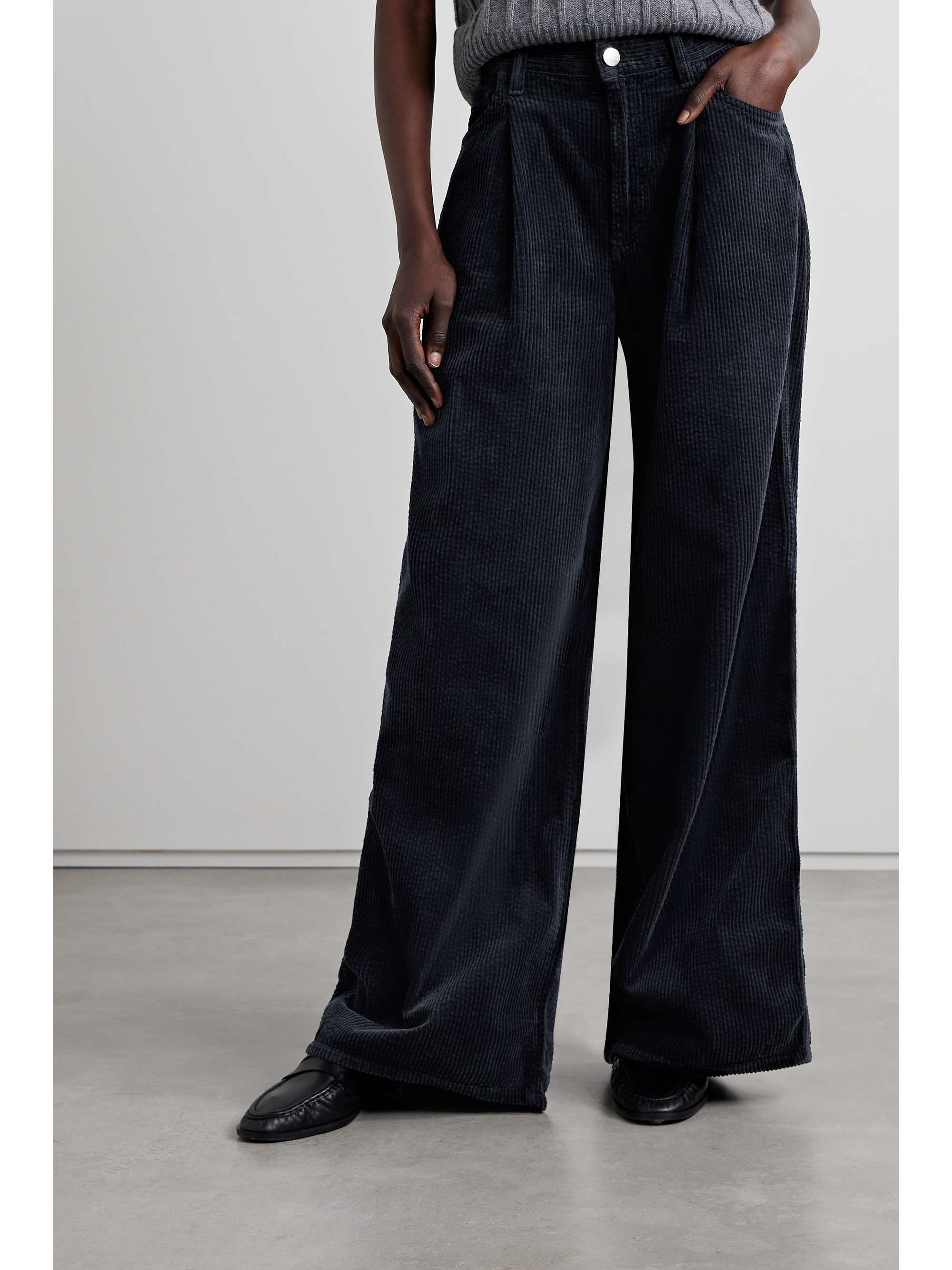 GOLDSIGN The Atticus cotton-corduroy wide-leg pants | NET-A-PORTER