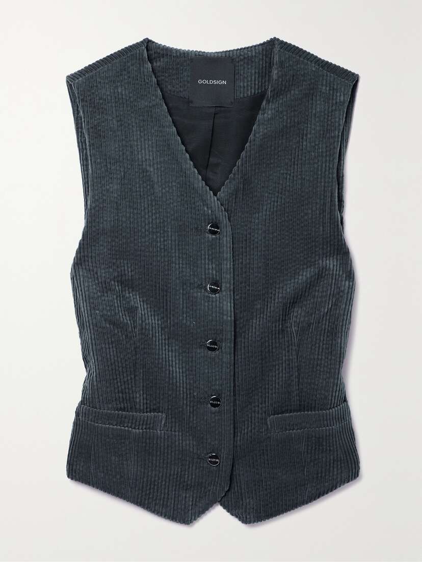GOLDSIGN The Orten Cotton-corduroy Vest