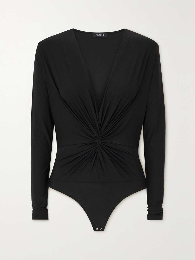 GOLDSIGN The Stanton Gathered Stretch-jersey Bodysuit