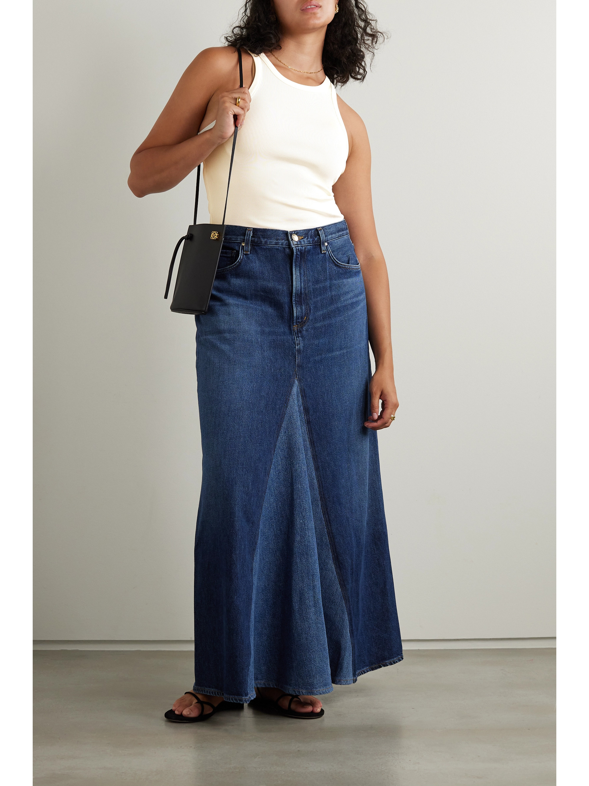 GOLDSIGN The Laurel ribbed stretch-jersey tank