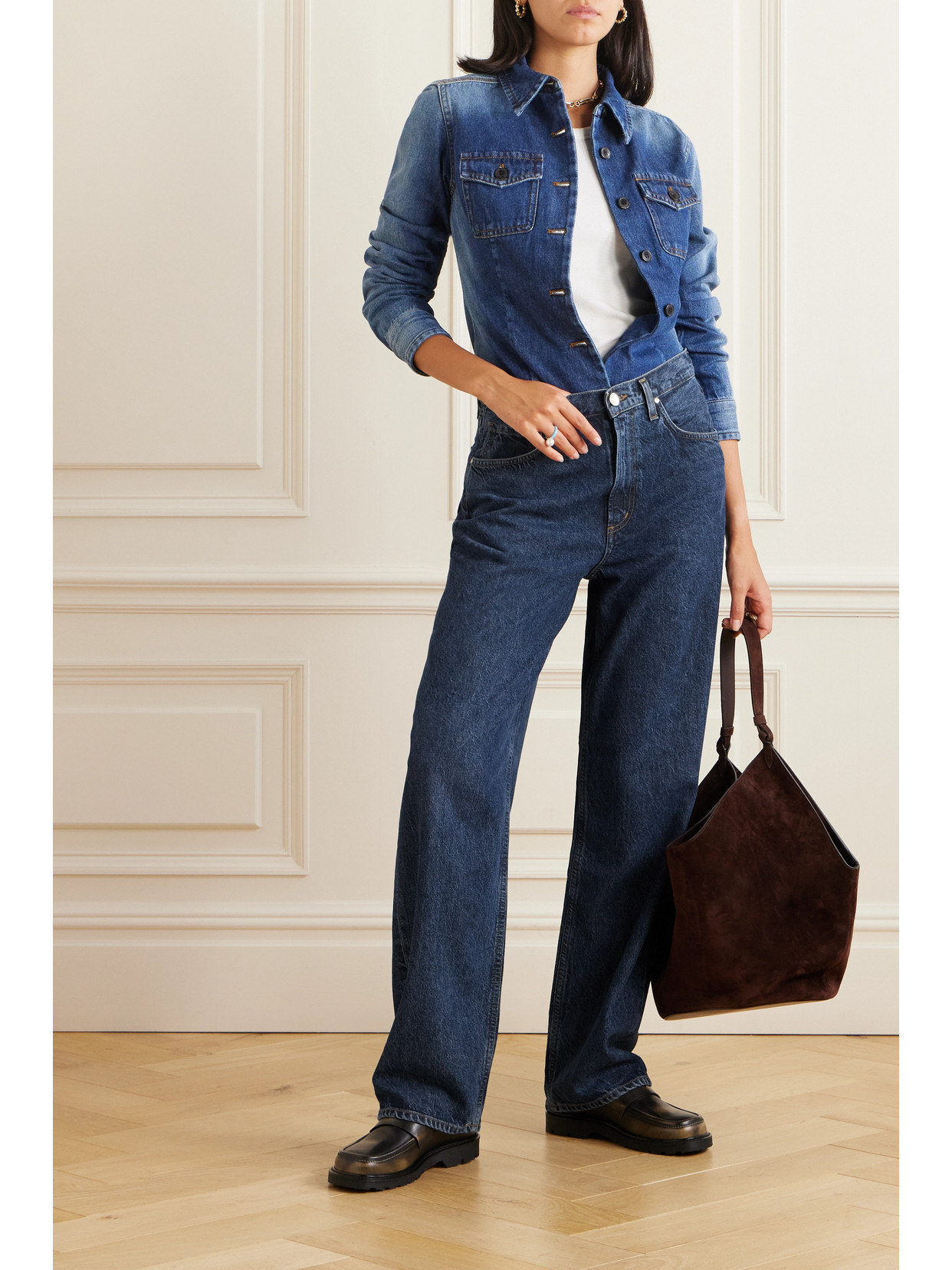 Goldsign + Net Sustain The Haven Low-rise Boyfriend Jeans In Blue