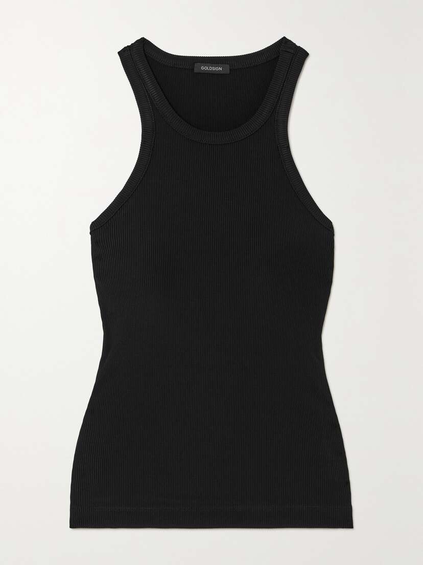 GOLDSIGN The Laurel Ribbed Stretch-jersey Tank