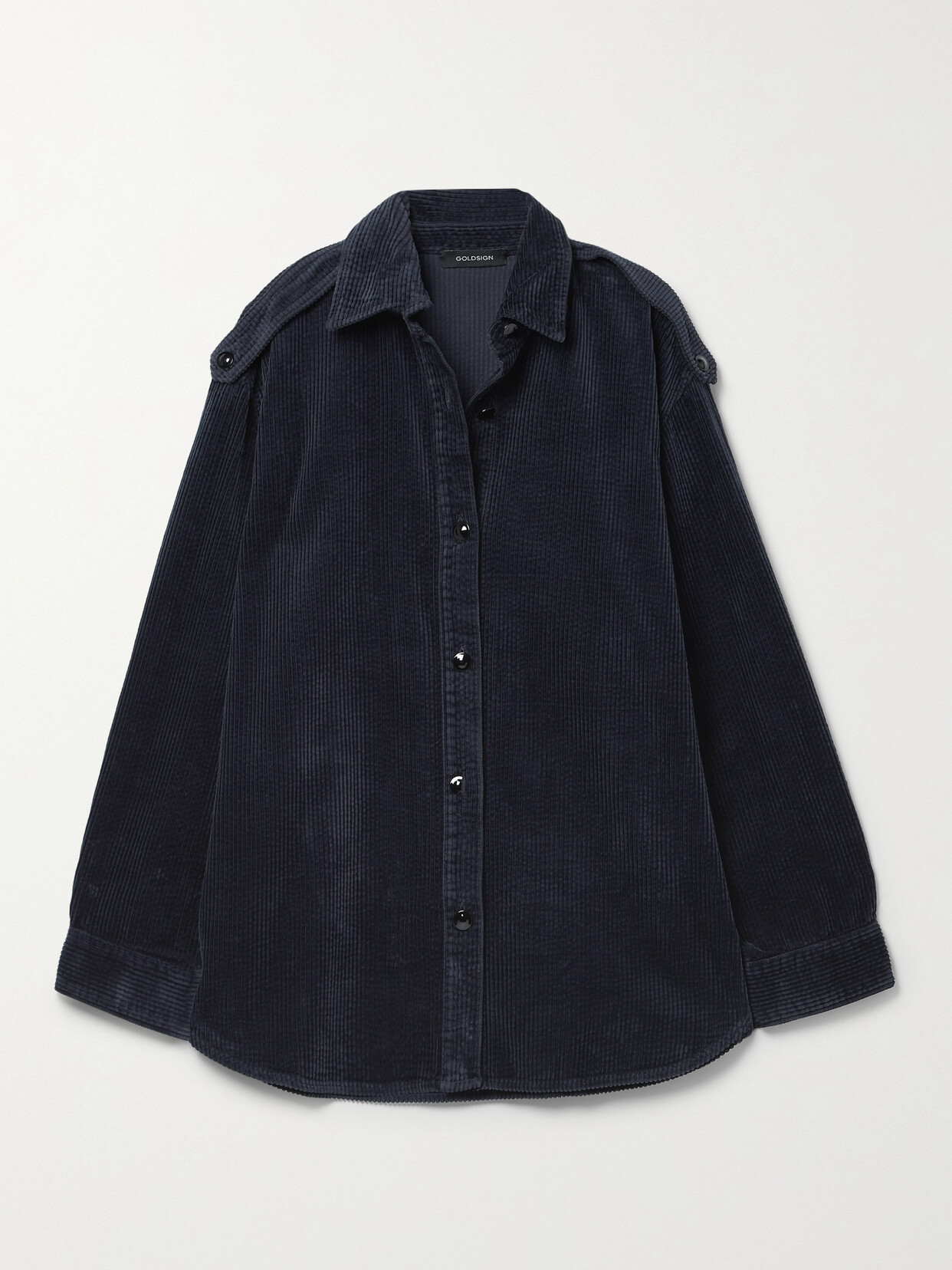 GOLDSIGN The Caden Cotton-corduroy Shirt - Blue