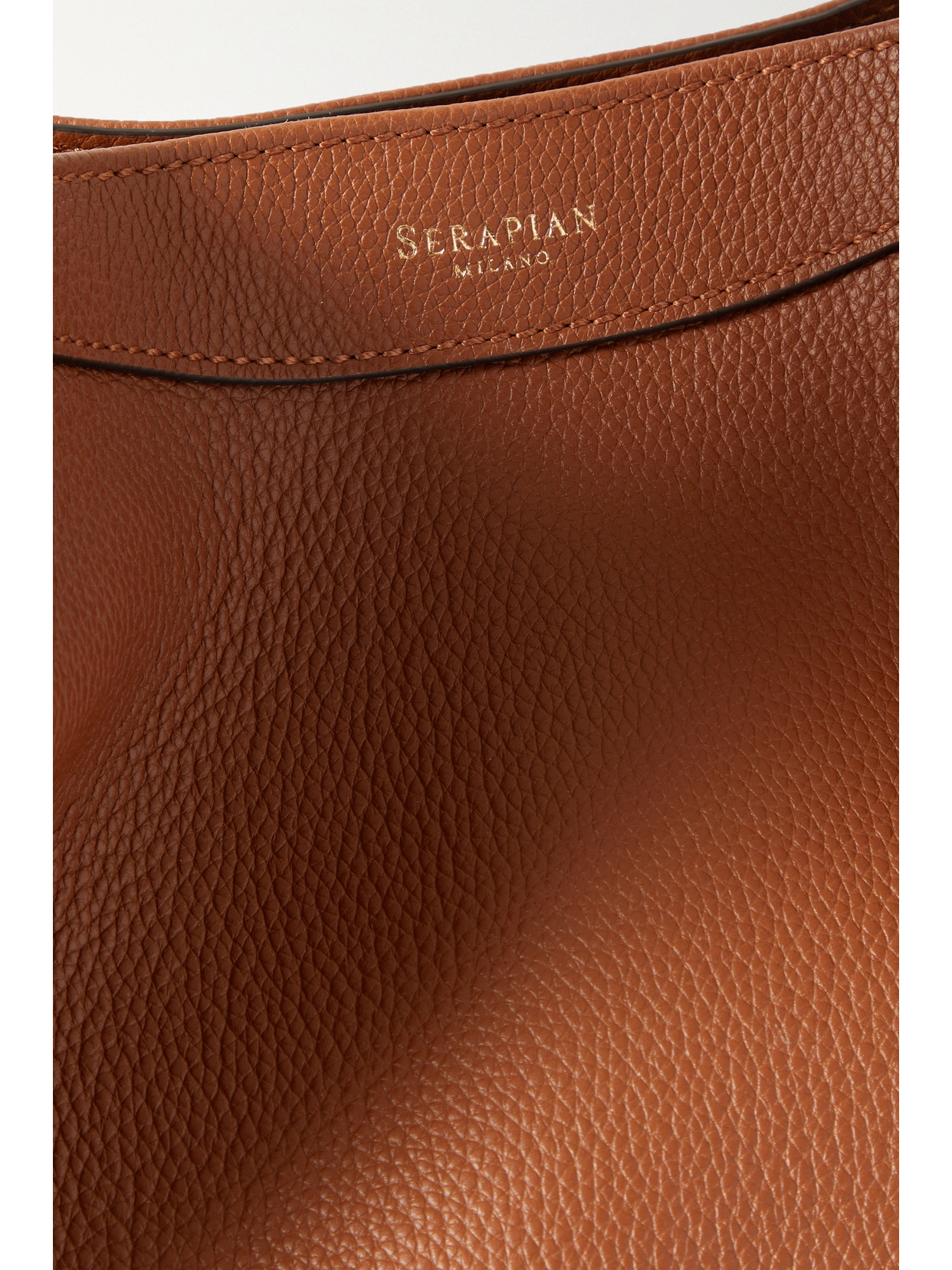 SERAPIAN SECRET LARGE TEXTURED-LEATHER TOTE