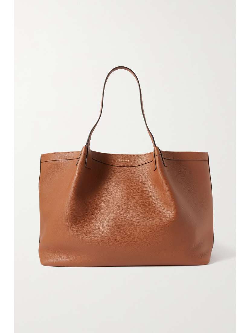 Serapian Secret Large Textured-leather Tote
