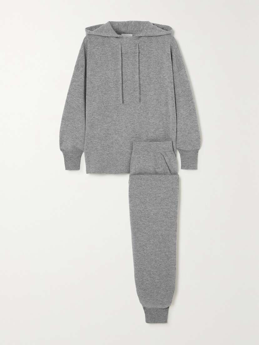 Allude Cashmere Hoodie And Track Pants Set