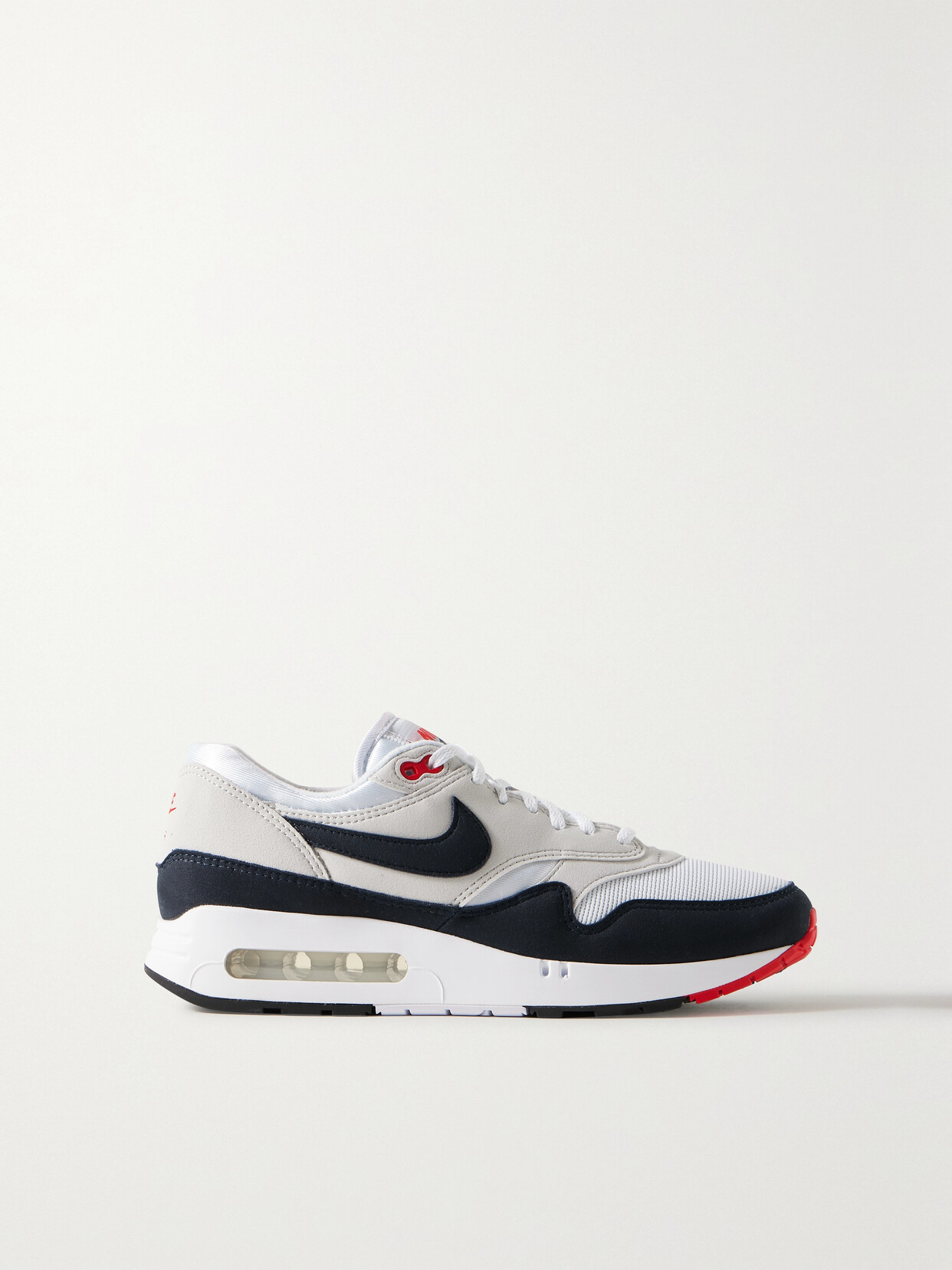 Nike - Air Max 86 Big Bubble Suede And Mesh Sneakers - Gray