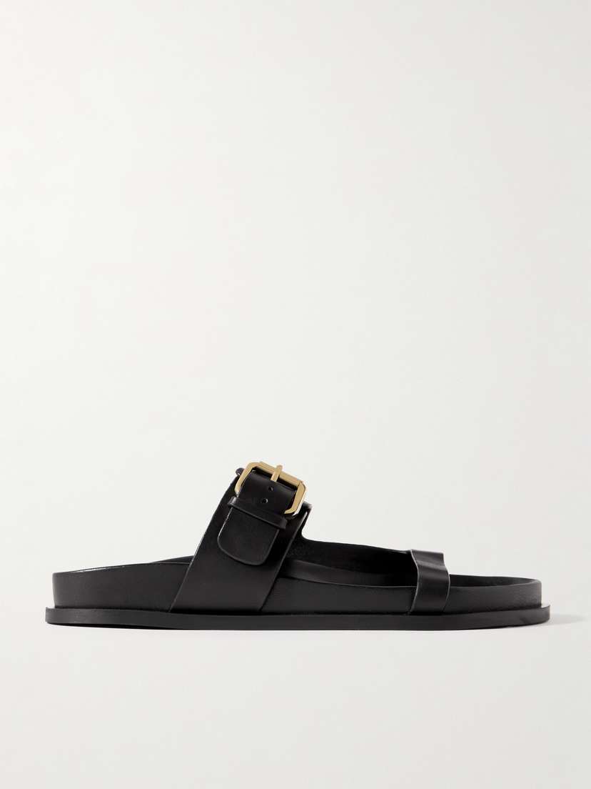 A Emery Prince Buckled Leather Sandals