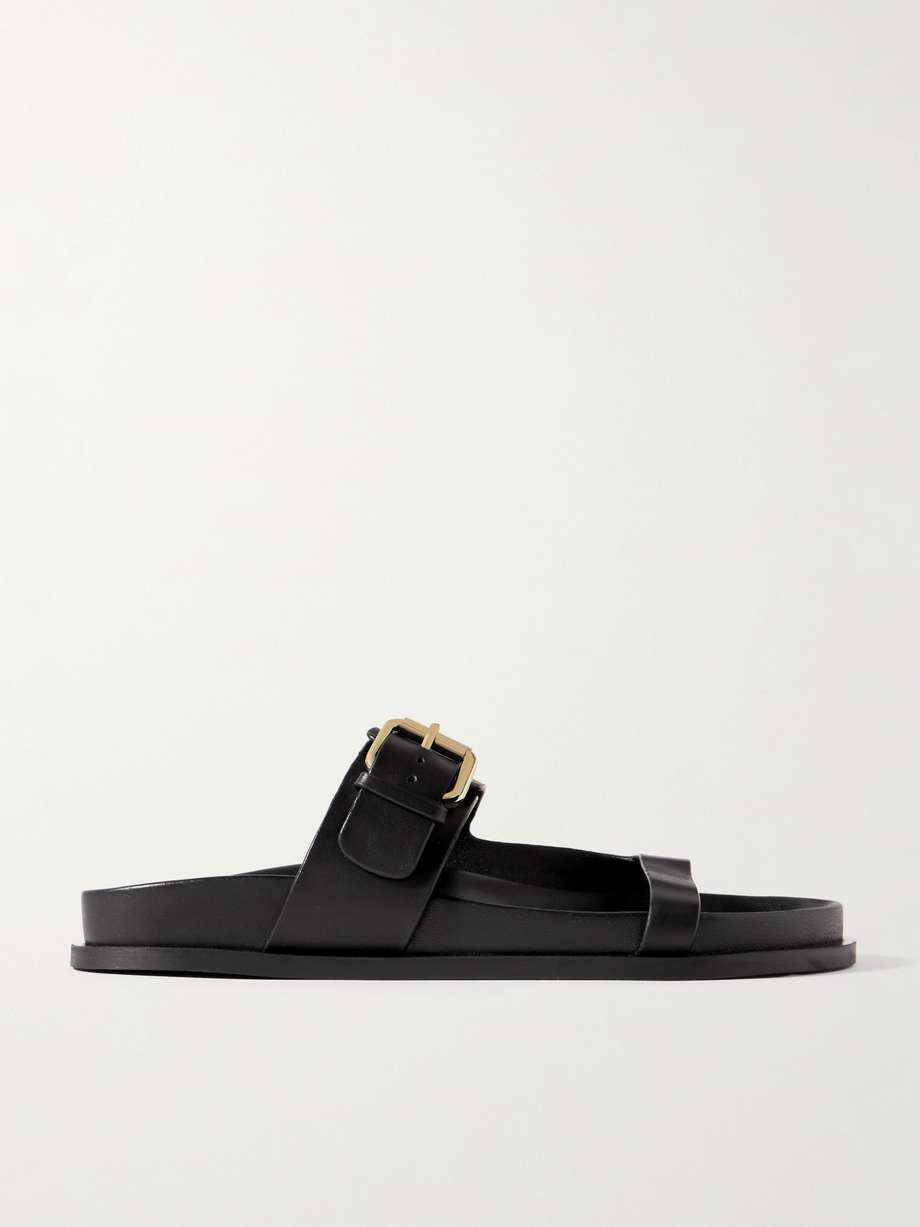 A.EMERY'S 'Prince' sandals demonstrate the brand's commitment to craftsmanship. Handmade from supple leather, they have simple straps and a classic gold-tone buckle. The footbeds are padded and molded for a comfortable fit.