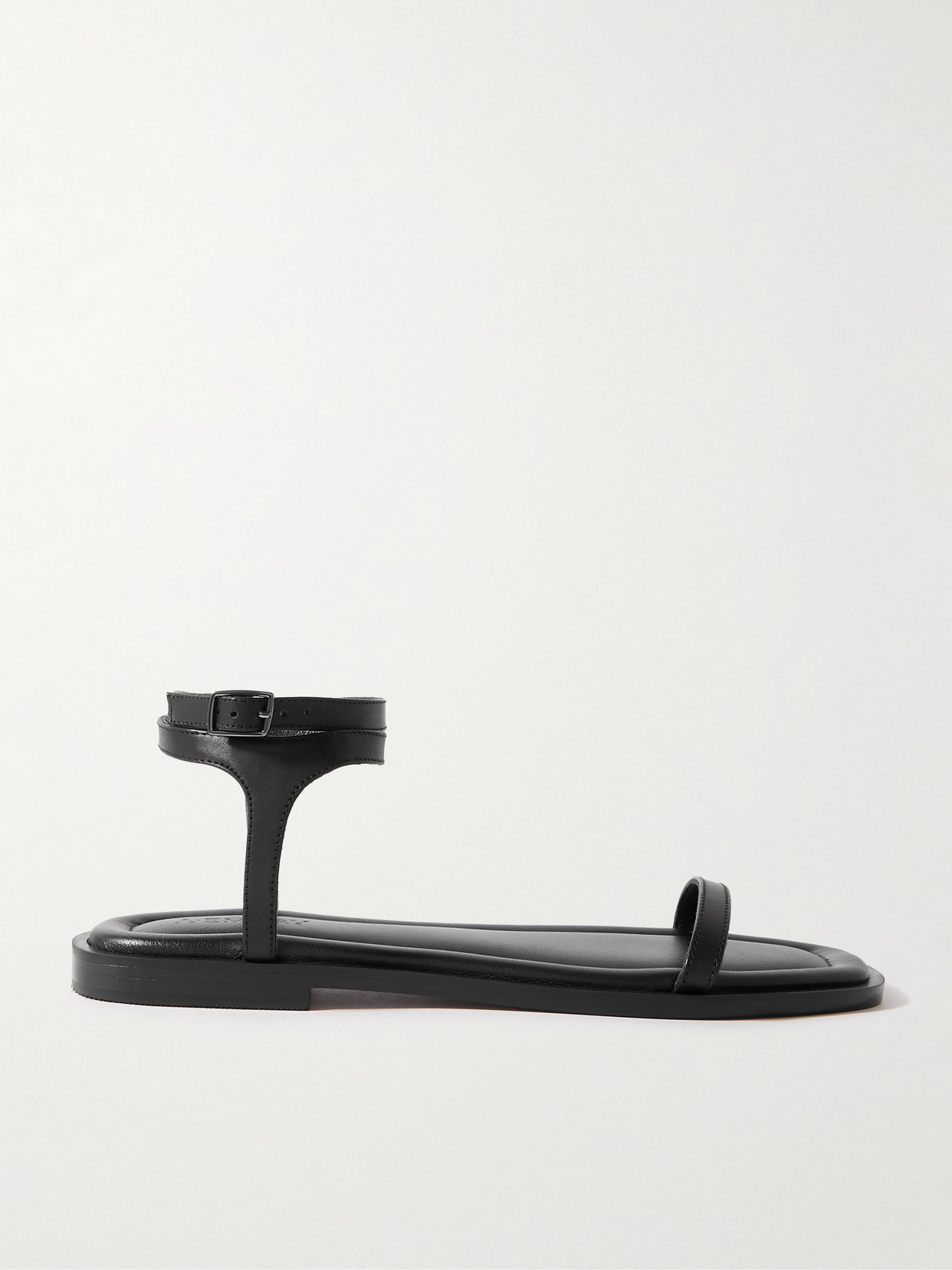 A Emery Viv Leather Sandals - Black