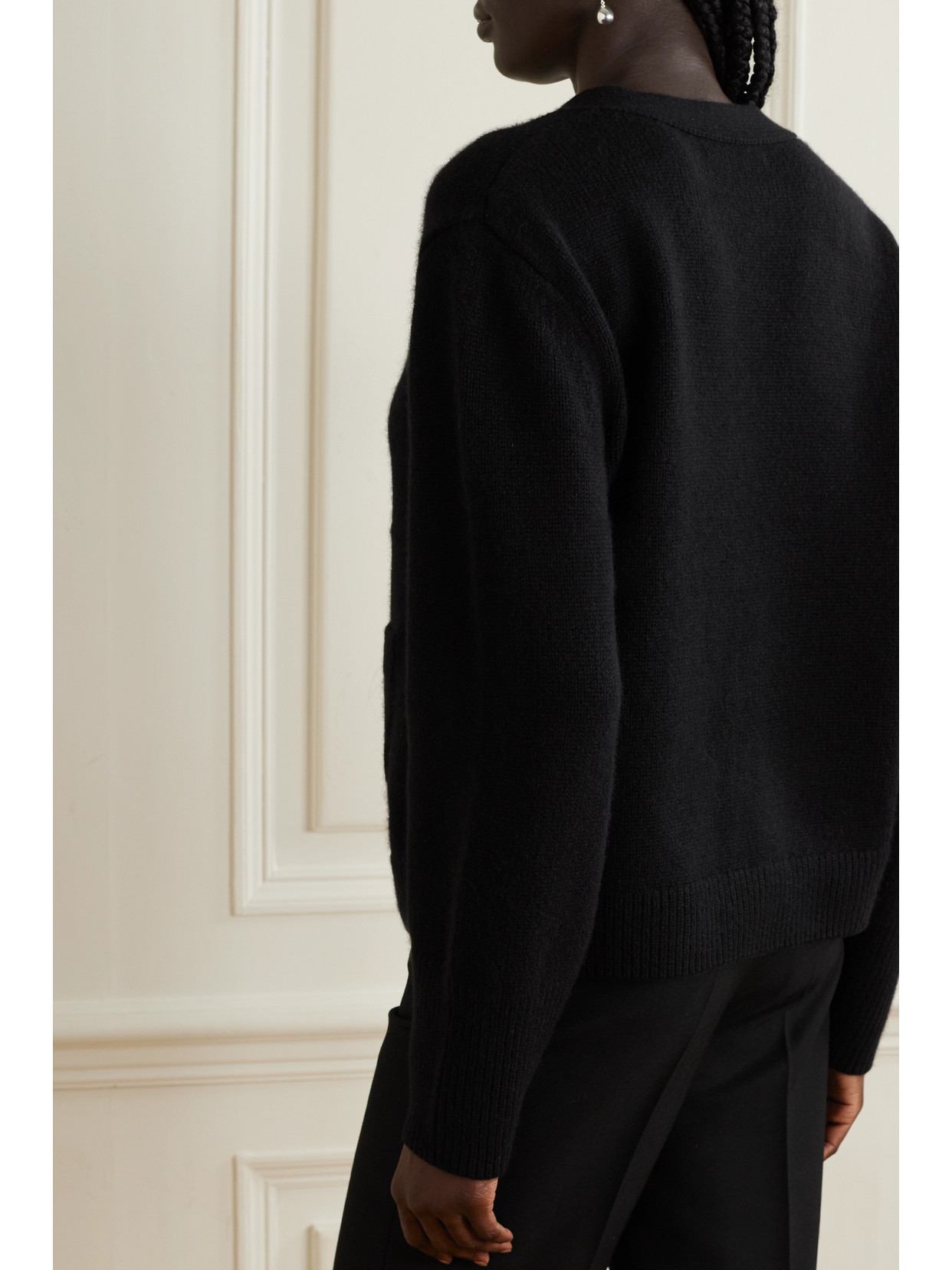 Shop Arch4 + Net Sustain Janelle Cashmere Cardigan In Black