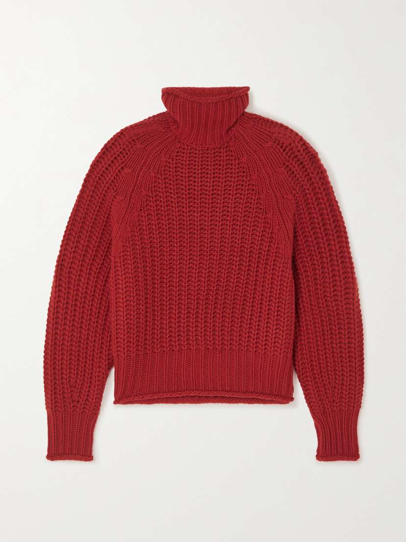 Arch4 + Net Sustain Ellis Ribbed Cashmere Turtleneck Sweater