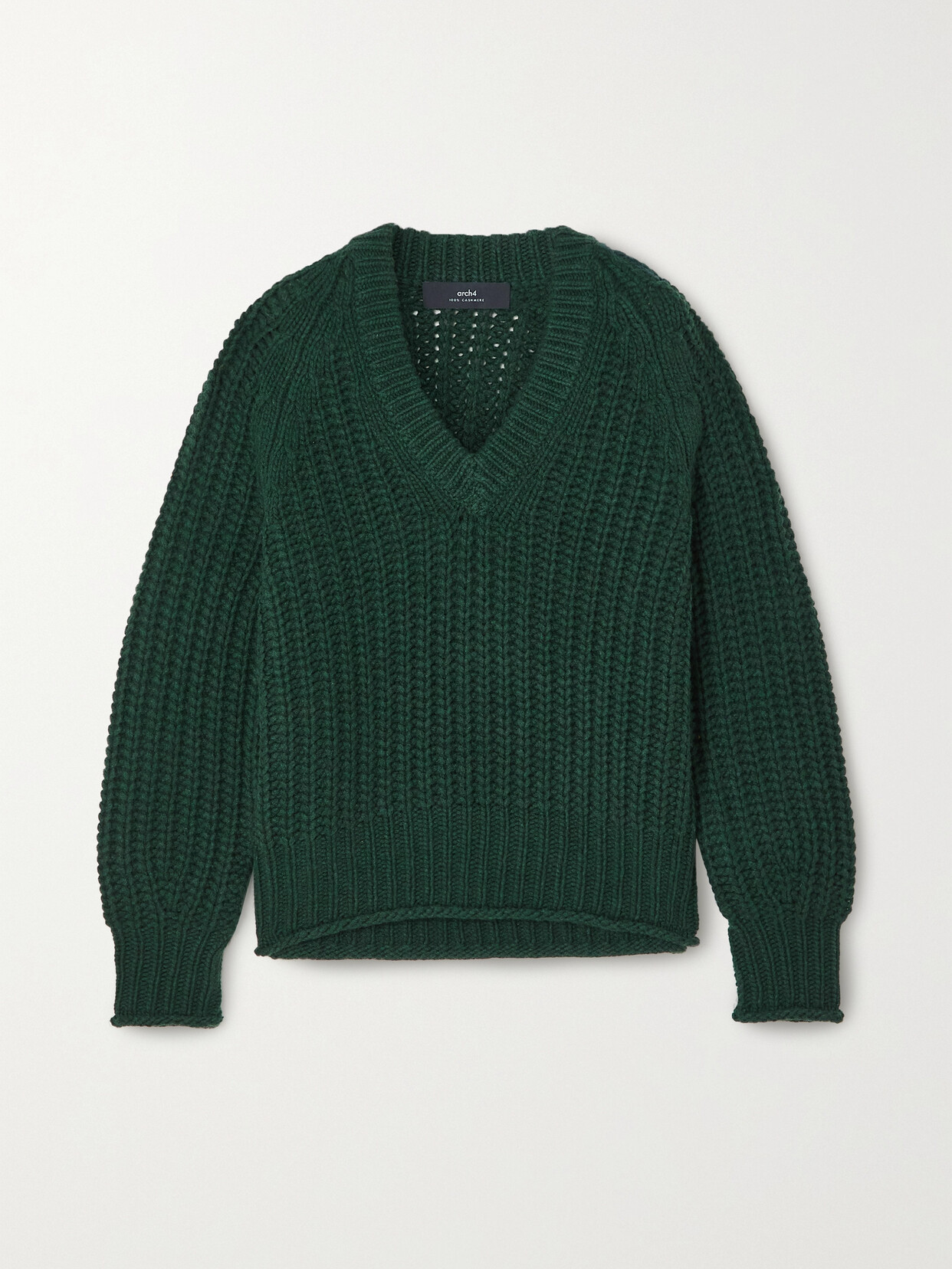 Arch4 - Bergen Ribbed Cashmere Sweater - Green