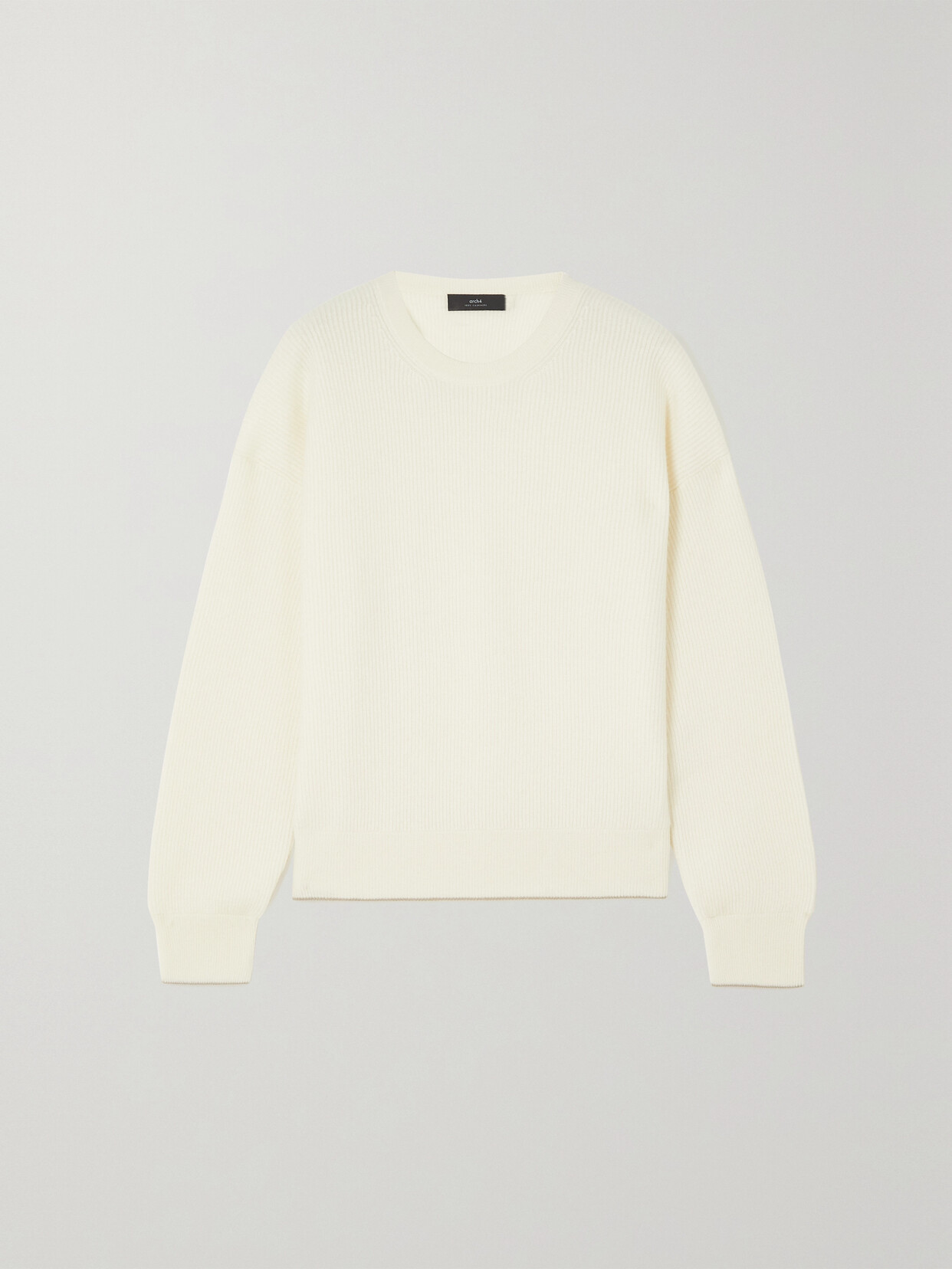 Arch4 - Cornwall Ribbed Cashmere Sweater - Ivory