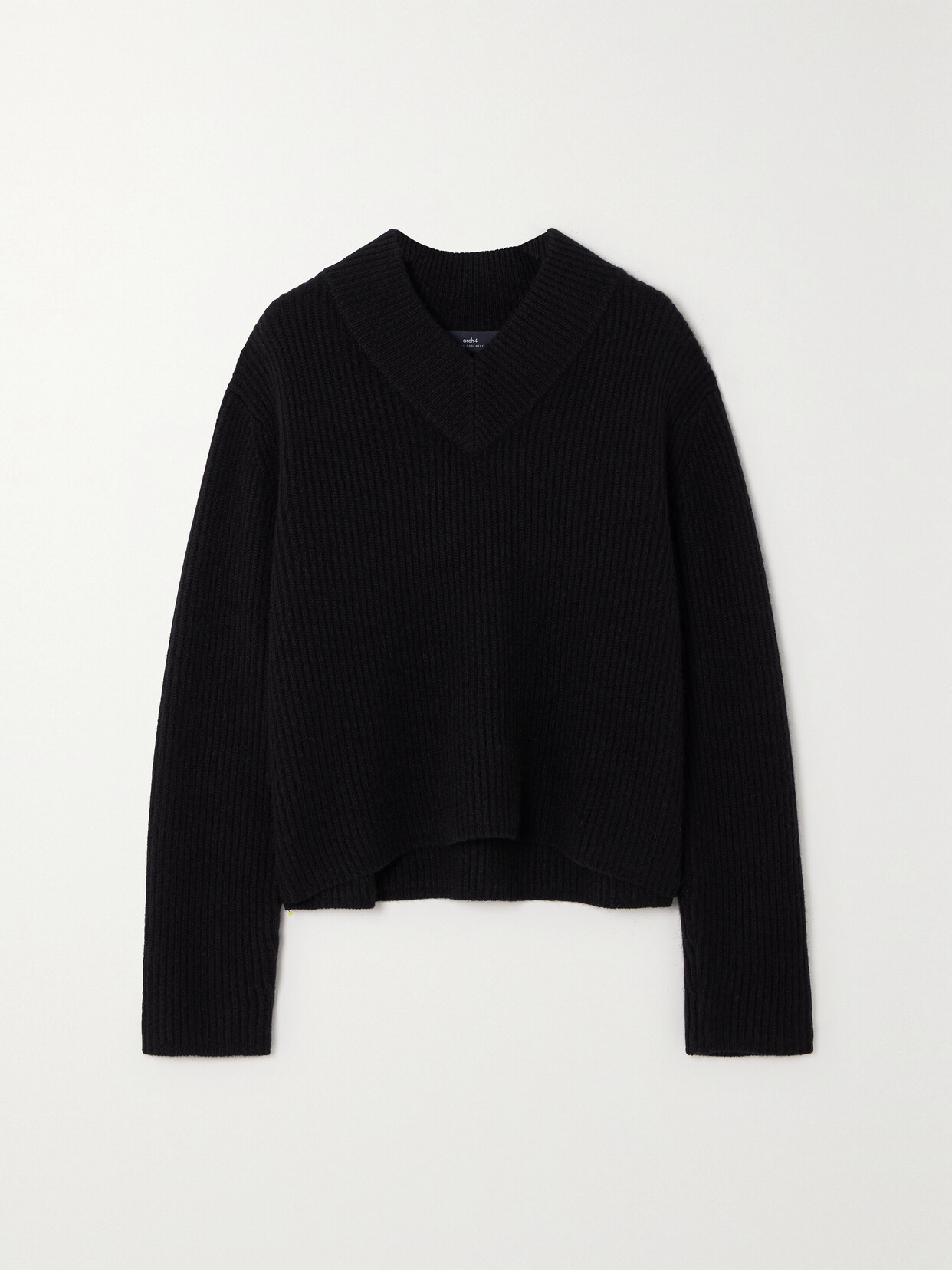 Arch4 + Net Sustain St Anton Ribbed Cashmere Sweater - Blue