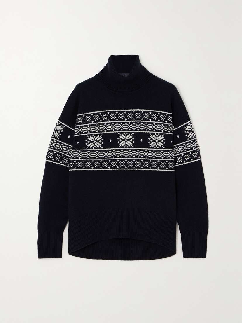 Arch4 + Net Sustain Pembrokeshire Fair Isle Cashmere Turtleneck Sweater