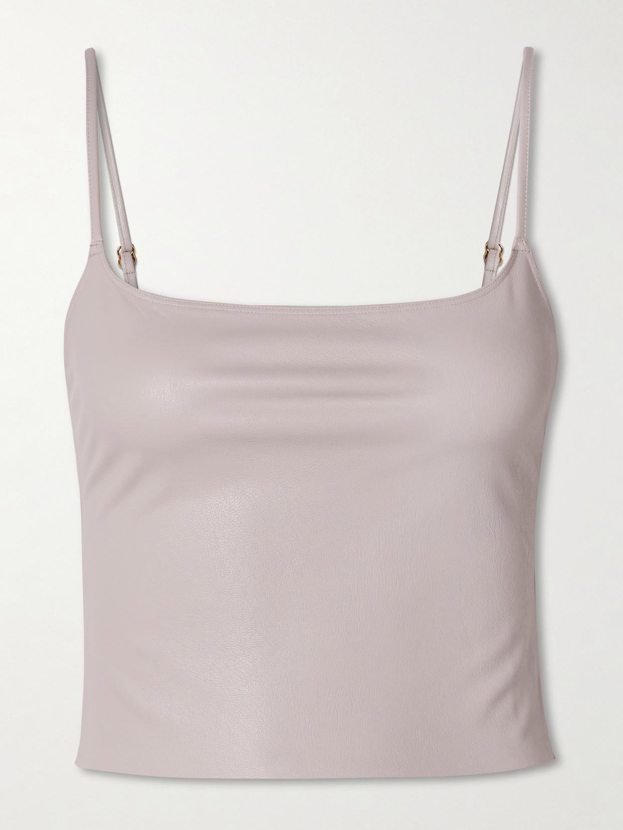 Commando - Cropped Faux Stretch-leather Tank - Brown