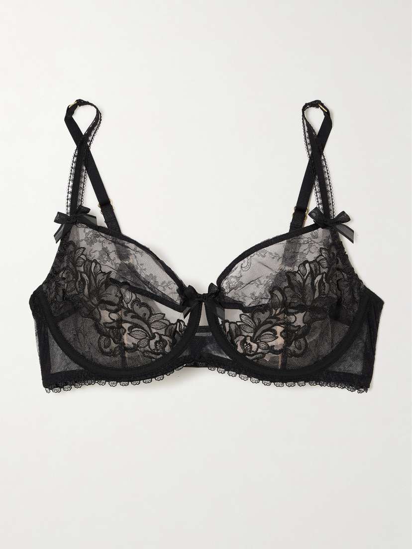 Agent Provocateur Violah Tulle And Lace Underwired Soft-cup Bra