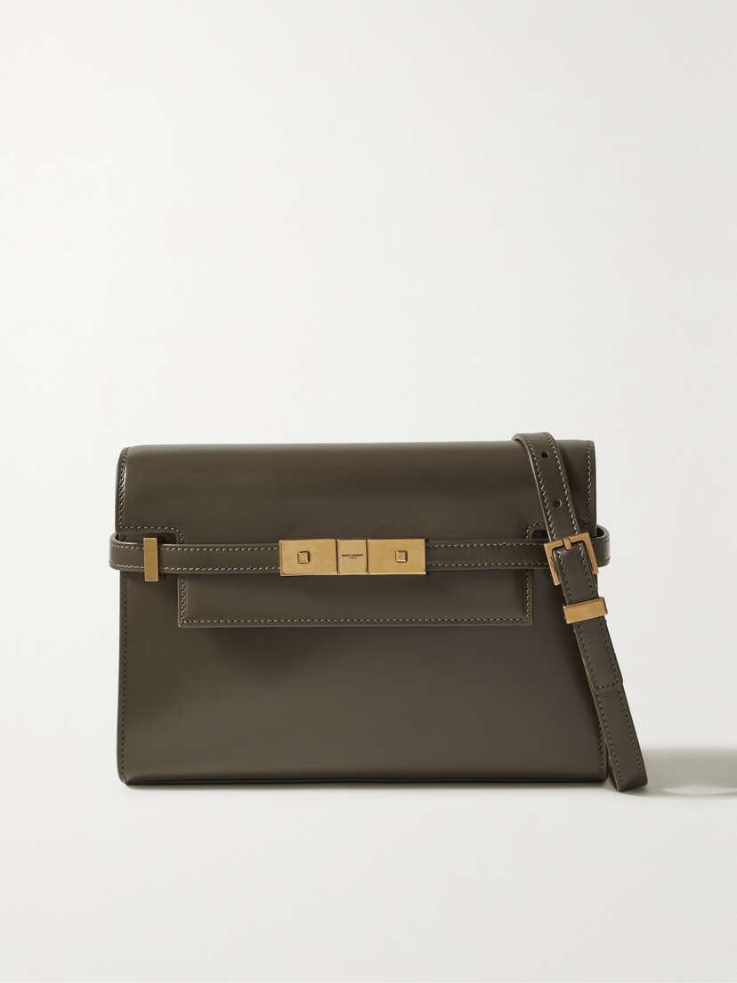 Saint Laurent Manhattan Small Leather Shoulder Bag