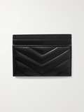 Matelassé Leather Logo Zip Cardholder