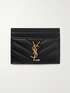 Matelassé Leather Logo Zip Cardholder main image 1