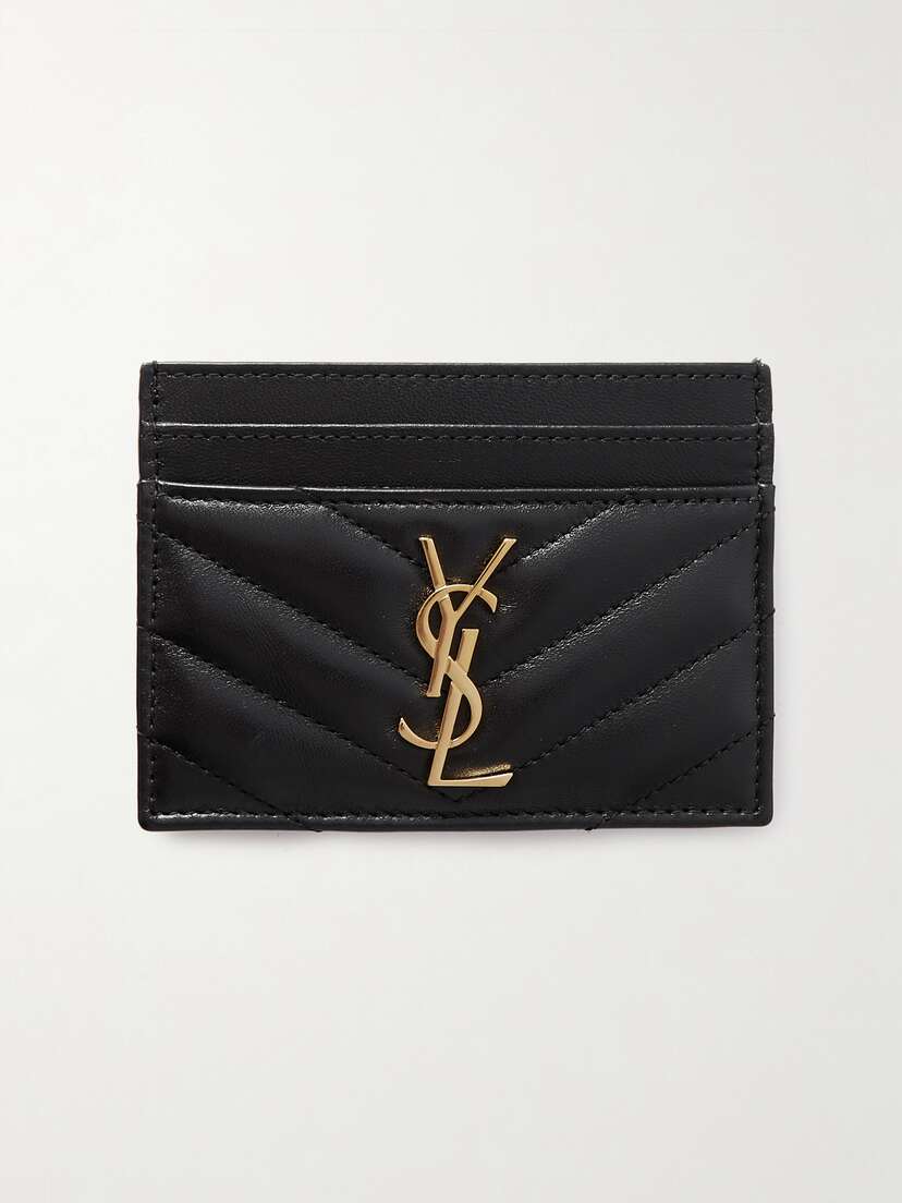 Saint Laurent Cassandre Matelassé Leather Cardholder