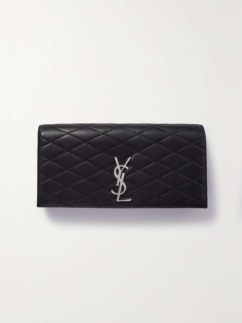 Saint Laurent Kate Quilted Leather Clutch