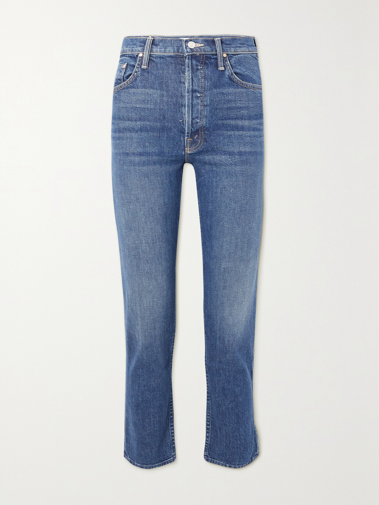 Mother + Net Sustain The Tomcat Ankle High-rise Straight-leg Jeans
