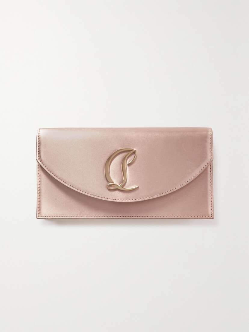 Christian Louboutin Loubi54 Embellished Satin Clutch