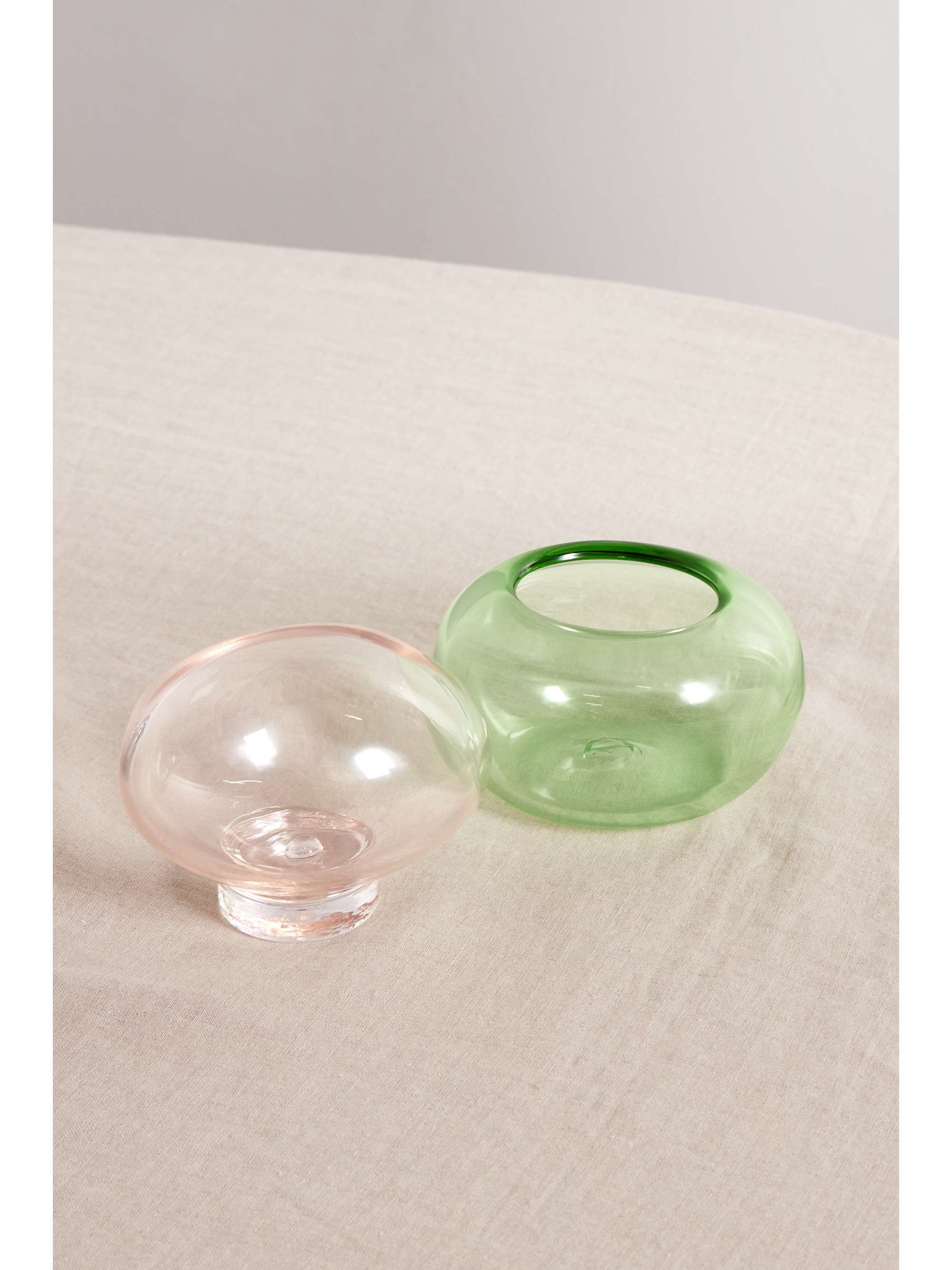HELLE MARDAHL Bonbonniere stacked two-tone glass dish