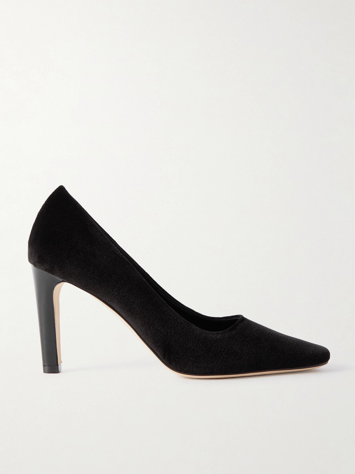 Manolo Blahnik - Cherfusianu 90 Velvet Pumps - Black