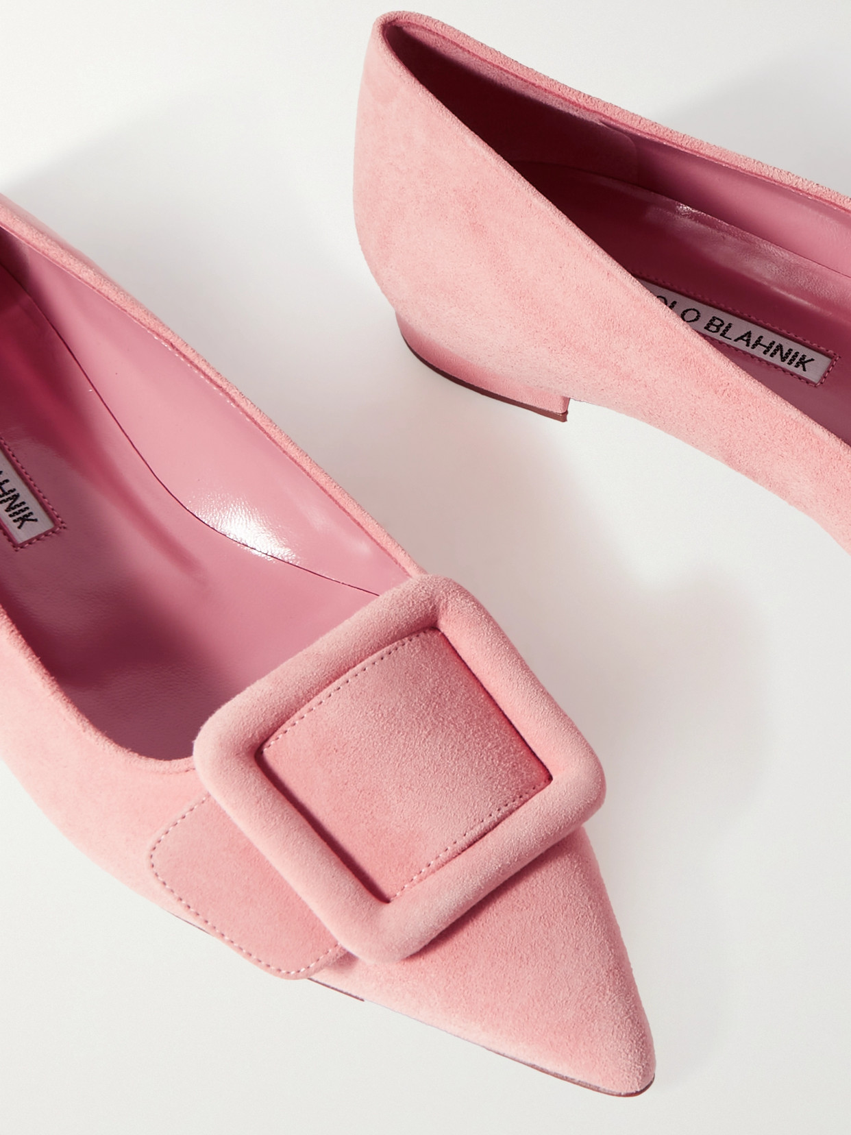 Maysale Suede Point-Toe Flats