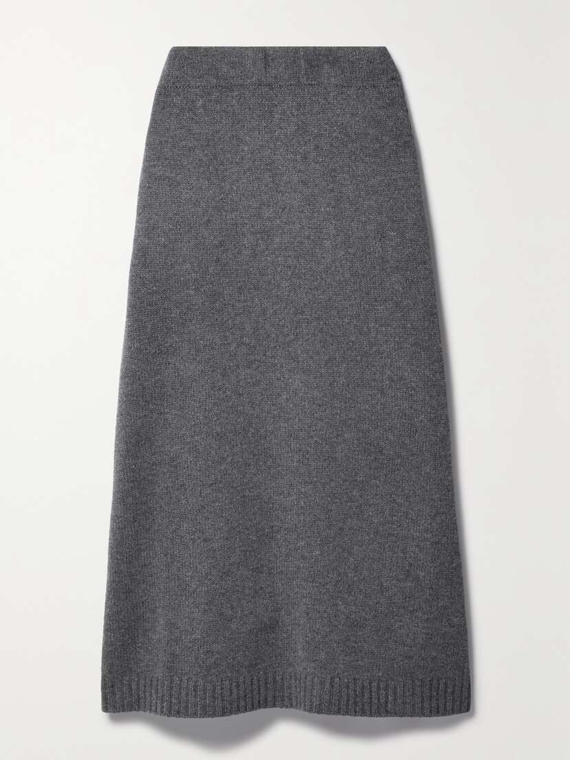 Brunello Cucinelli Wool, Cashmere And Silk-blend Midi Skirt - x large