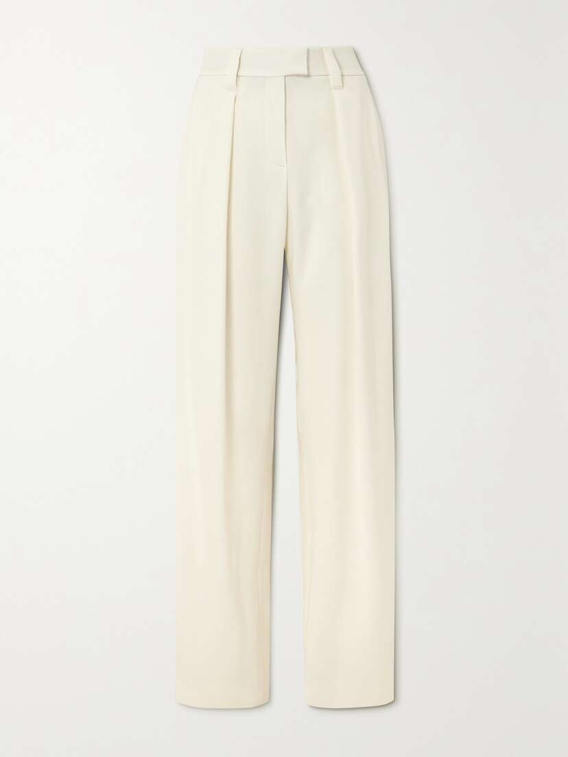 Brunello Cucinelli Pleated Twill Tapered Pants