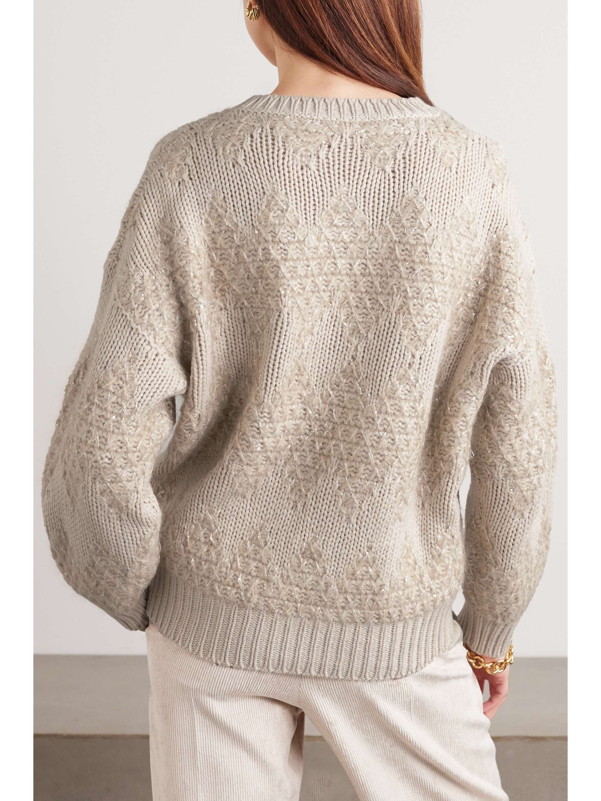 Brunello Cucinelli Women Cashmere And Wool Crew-Neck Sweater