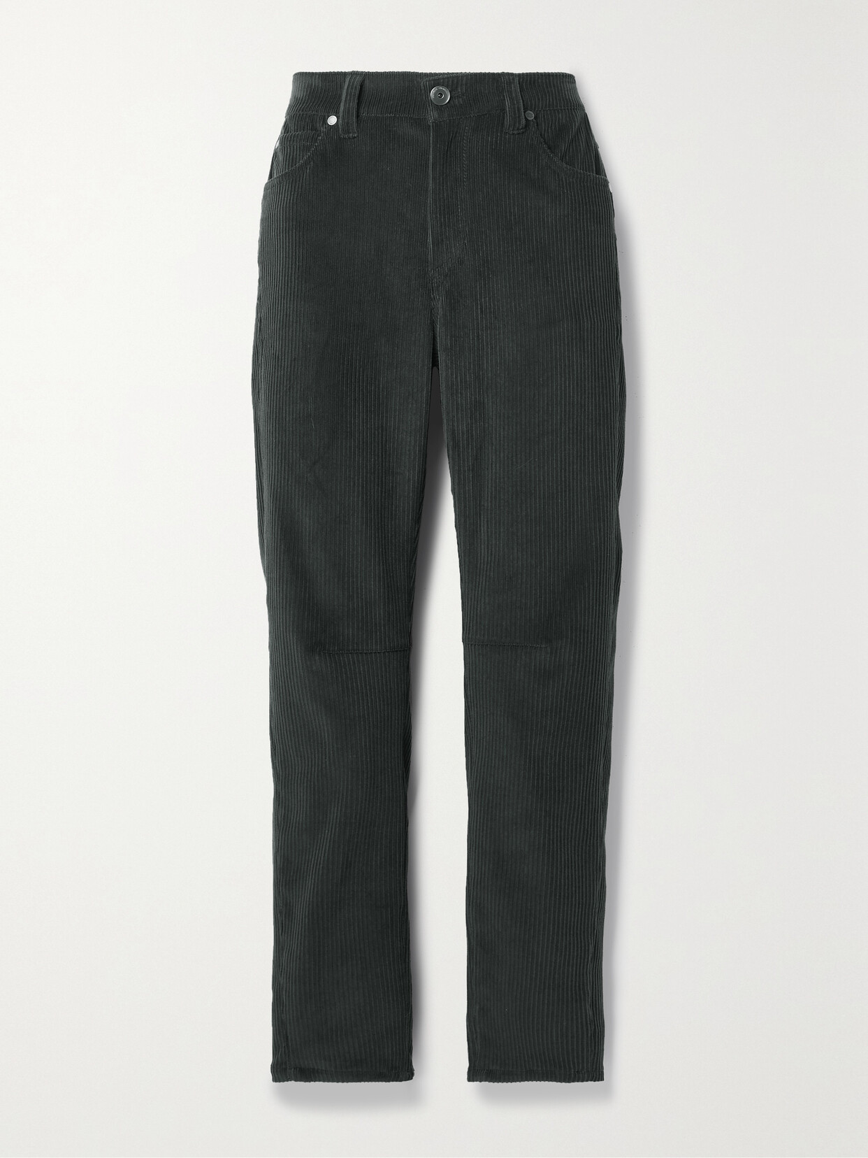 Brunello Cucinelli Cotton-blend Corduroy Tapered Pants In Black